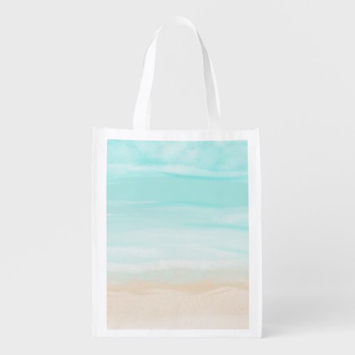 Modern Abstract Beach Grocery Bag