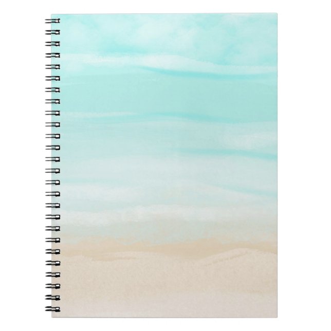 Modern Abstract Beach Notebook (Front)
