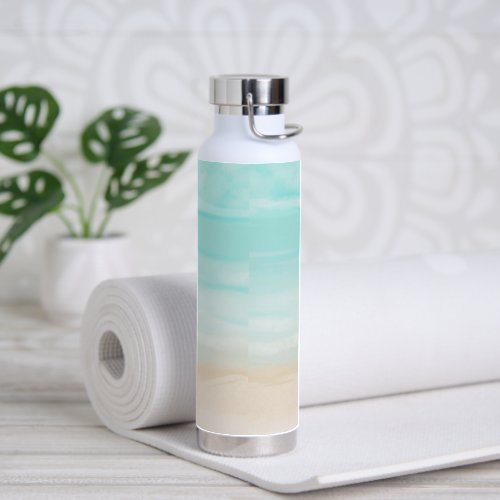 Modern Abstract Beach Water Bottle