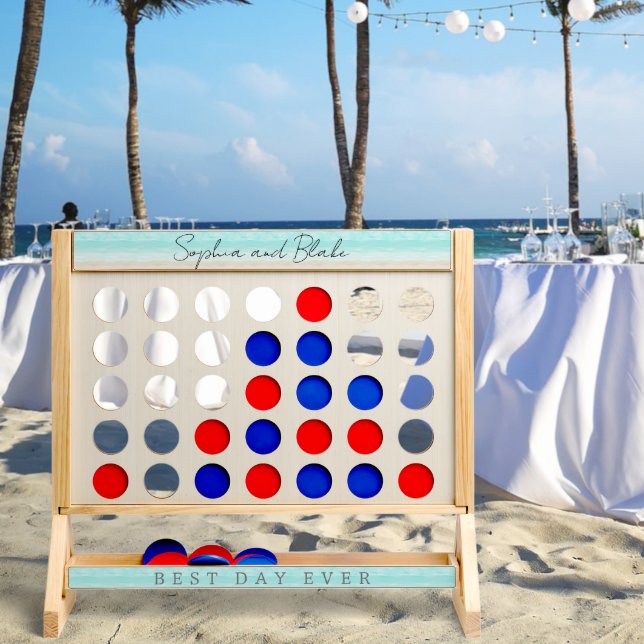 Modern Abstract Beach Wedding Fast Four (Wedding)