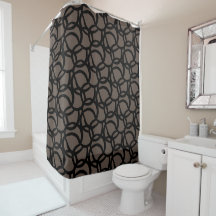 Modern Abstract Black and Brown Pattern