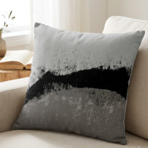 Modern Abstract Black and Gray Textured Art