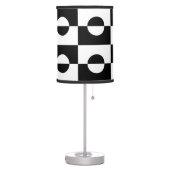 Modern Abstract Black and White Design | Table Lamp (Left)