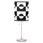 Modern Abstract Black and White Design | Table Lamp (Right)