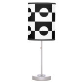 Modern Abstract Black and White Design | Table Lamp (Front)