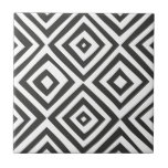 Modern Abstract Black White Shape Triangle Pattern Ceramic Tile<br><div class="desc">Modern Abstract Black White Shape Triangle Pattern</div>
