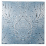 Modern Abstract Blue Ceramic Tile