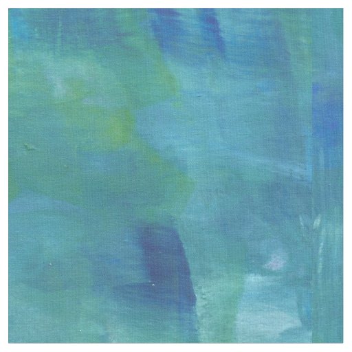 Modern Abstract Blue Green Painting Fabric