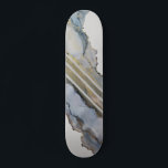 Modern Abstract Blue Ink Design Skateboard<br><div class="desc">The artwork for this skateboard comes from an original alcohol ink painting. To see the original painting follow me on Instagram @AlyMarieArt.</div>