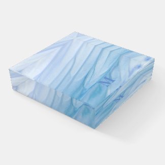 Modern Abstract Blue Watercolor Pattern - Monogram