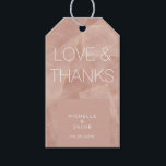 modern abstract blush gold Wedding Favor Gift Tag<br><div class="desc">c</div>