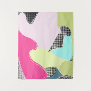 Modern abstract bocho tapestry