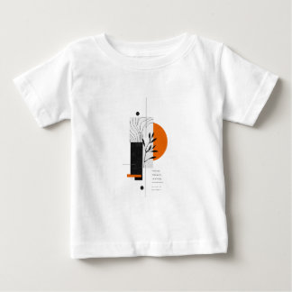 Modern Abstract Botanical Geometric Wall Art Baby T-Shirt