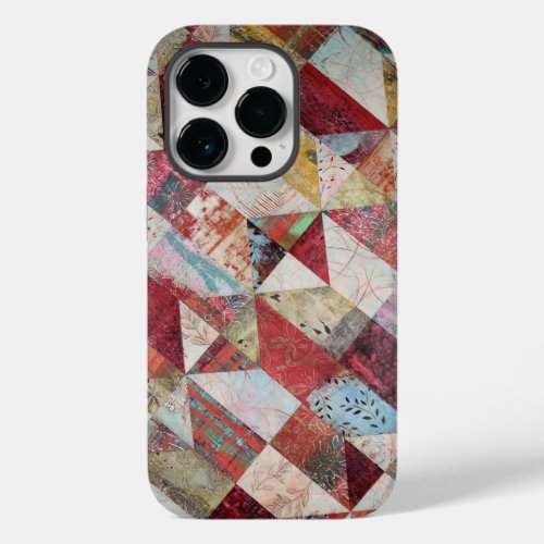 Modern Abstract Botanical Patchwork  Case_Mate iPhone 14 Pro Case