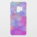 Modern Abstract Bubbles Geometric Pattern Purple Uncommon Samsung Galaxy S9 Case<br><div class="desc">Colorful abstract geometric design</div>