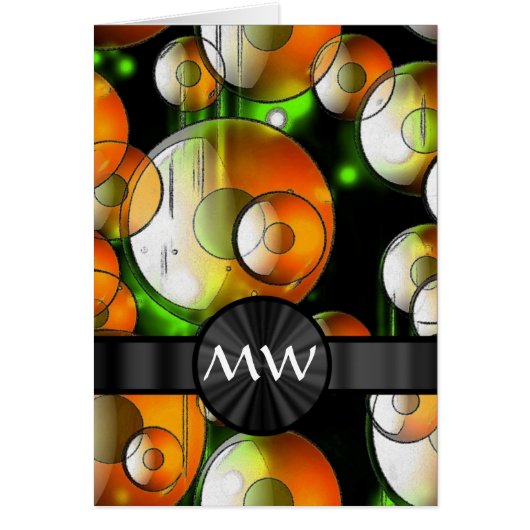 Modern abstract bubbles pattern (Front)