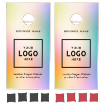 Modern Abstract Business Logo Branded Cornhole
