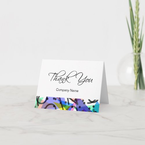 Modern Abstract Business Thank You Cards