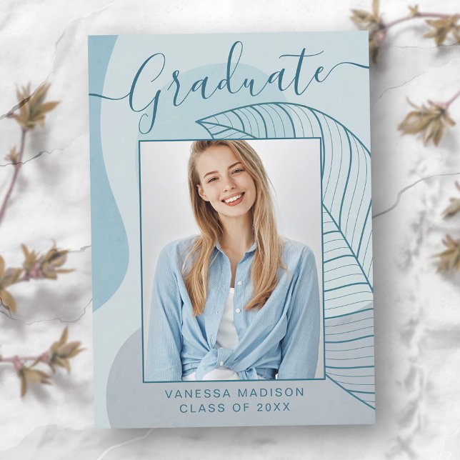 Modern Abstract Calligraphy Script Photo Announcement (Creator Uploaded)