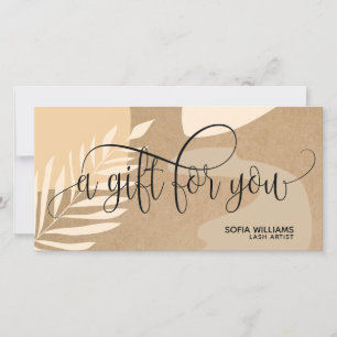 Modern abstract Certificate Gift Card