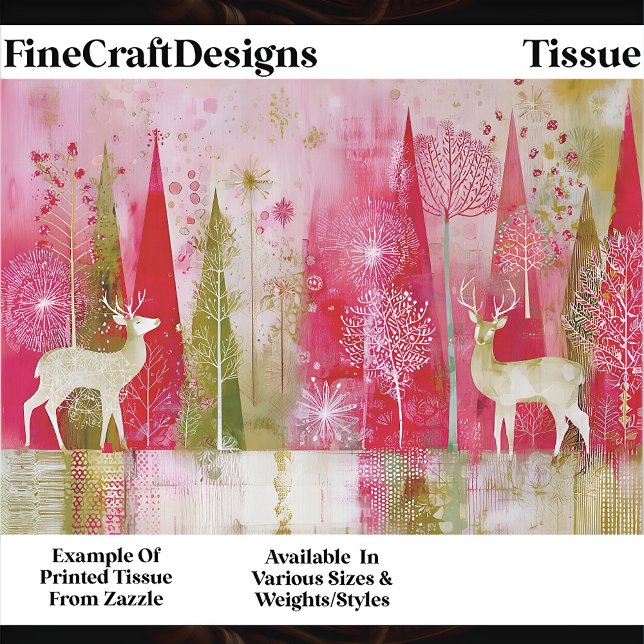 Modern Abstract Christmas Landscape EP5 Decoupage  Tissue Paper (Creator Uploaded)