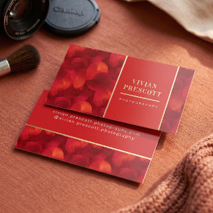 Modern Abstract Circle Pattern Design Foil Business Cards