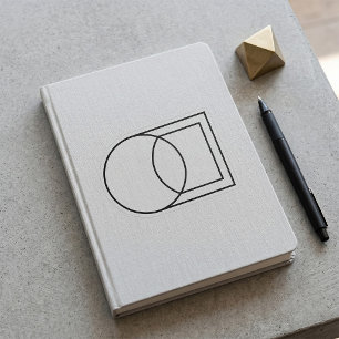 Modern Abstract Circle Square Art  Sticker