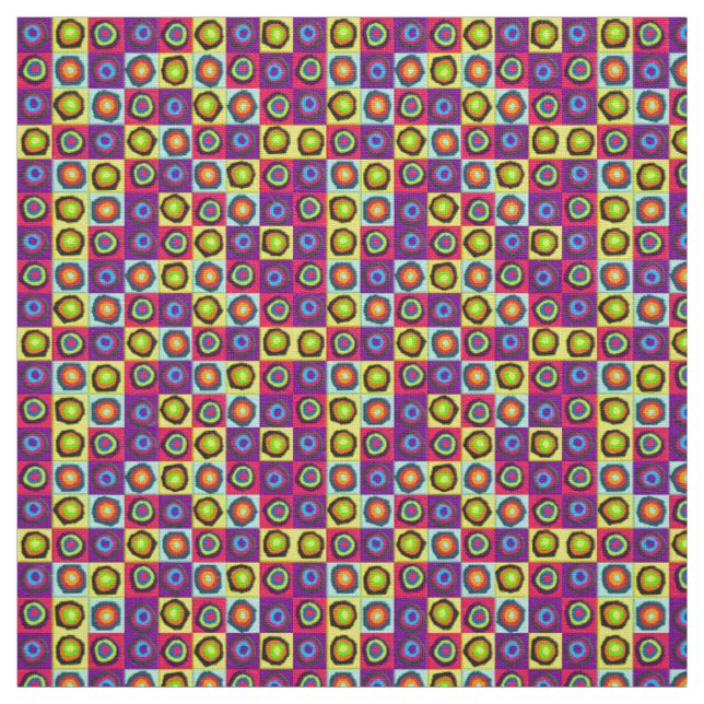 Modern Abstract Circles Pattern Fabric (Swatch)