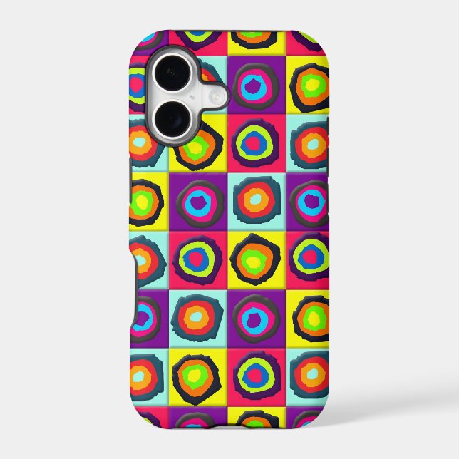 Modern Abstract Circles Pattern Iphone Case (Back)