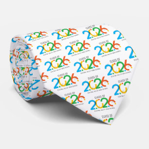 Modern Abstract Class of 2026 Neck Tie