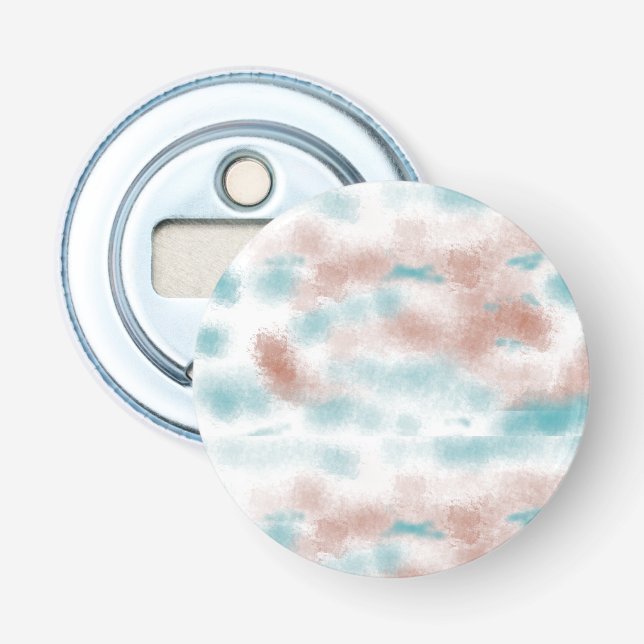 Modern Abstract Clouds  Bottle Opener (Front)