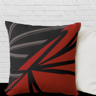 Modern Abstract Color Block Throw Pillow