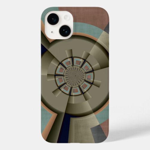 Modern Abstract Color Harmony Fractal Art Graphic Case_Mate iPhone 14 Case