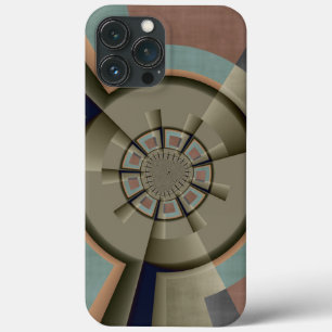Modern Abstract Color Harmony Fractal Art Graphic iPhone 13 Pro Max Case