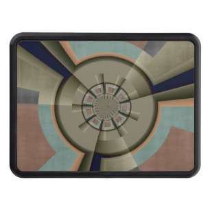 Modern Abstract Color Harmony Fractal Art Graphic Hitch Cover