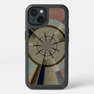 Modern Abstract Color Harmony Fractal Art Graphic iPhone 13 Case