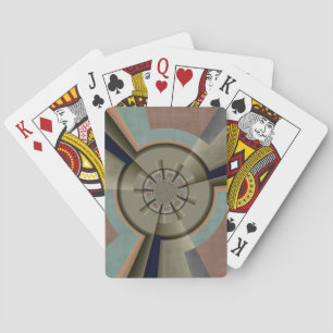 Modern Abstract Color Harmony Fractal Art Graphic Poker Cards
