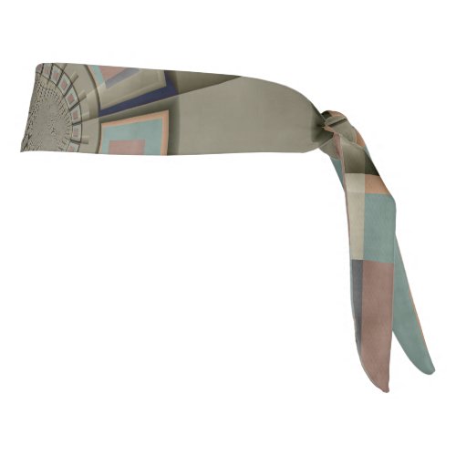 Modern Abstract Color Harmony Fractal Art Graphic Tie Headband