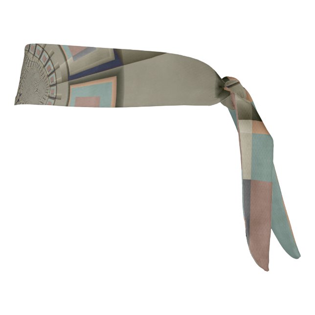 Modern Abstract Color Harmony Fractal Art Graphic Tie Headband (Rotate 90)