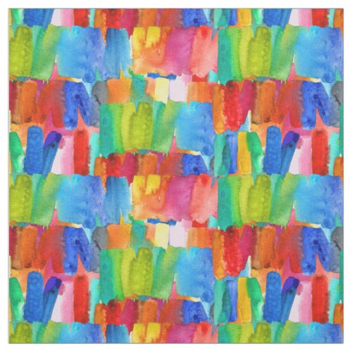Modern abstract color riot crazy colors fabric