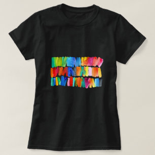 Modern abstract color riot crazy colors T-Shirt