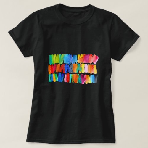 Modern abstract color riot crazy colors T_Shirt