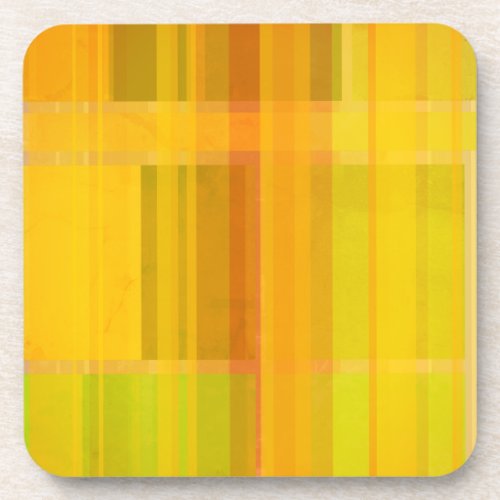 Modern Abstract  Colorful Citrus Colors Beverage Coaster