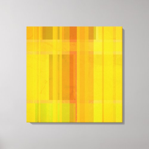 Modern Abstract  Colorful Citrus Colors Canvas Print
