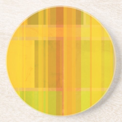 Modern Abstract  Colorful Citrus Colors Coaster