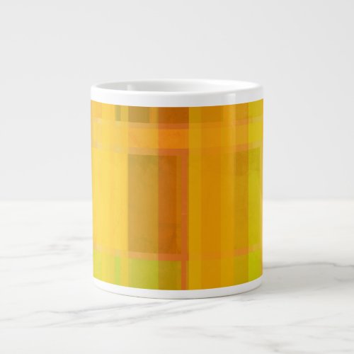 Modern Abstract  Colorful Citrus Colors Giant Coffee Mug