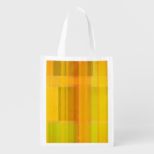 Modern Abstract  Colorful Citrus Colors Grocery Bag