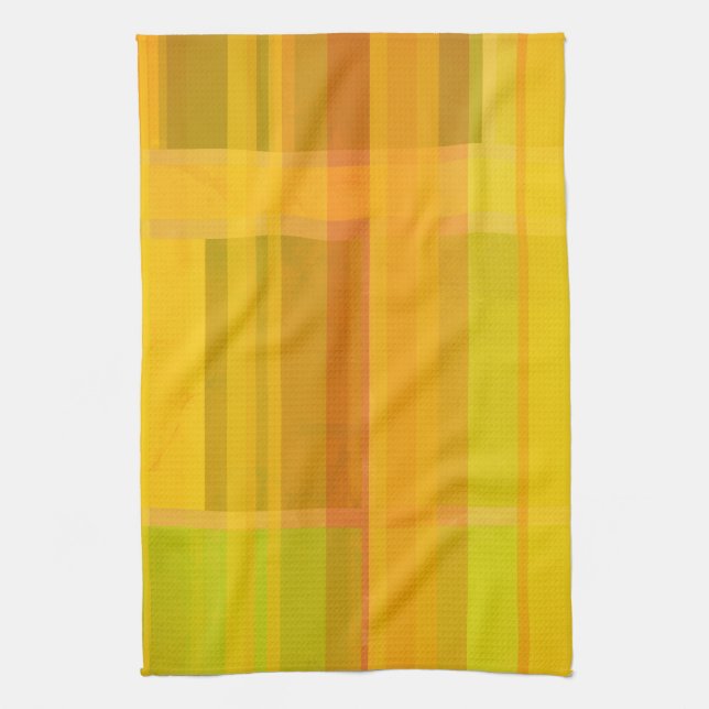 Modern Abstract | Colorful Citrus Colors Kitchen Towel (Vertical)
