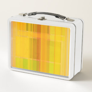 Modern Abstract Colorful Citrus Colors Metal Lunch Box