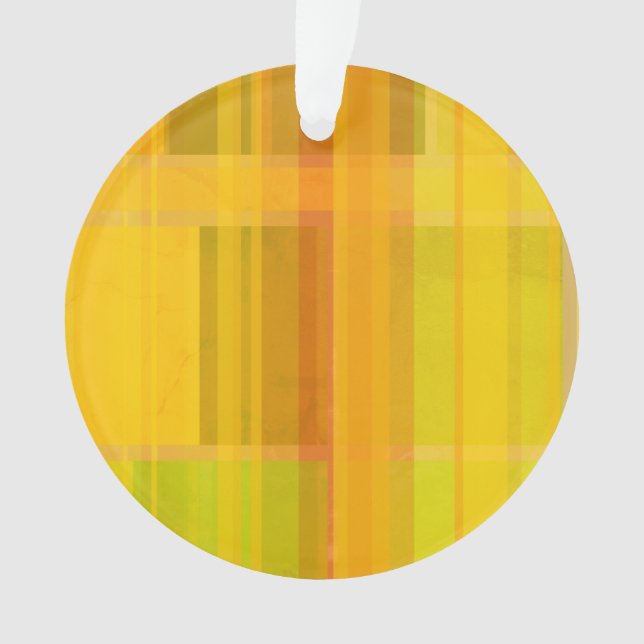 Modern Abstract | Colorful Citrus Colors Ornament (Front)